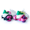 Chaussures de patin à roulettes clignotantes avec roues en PU